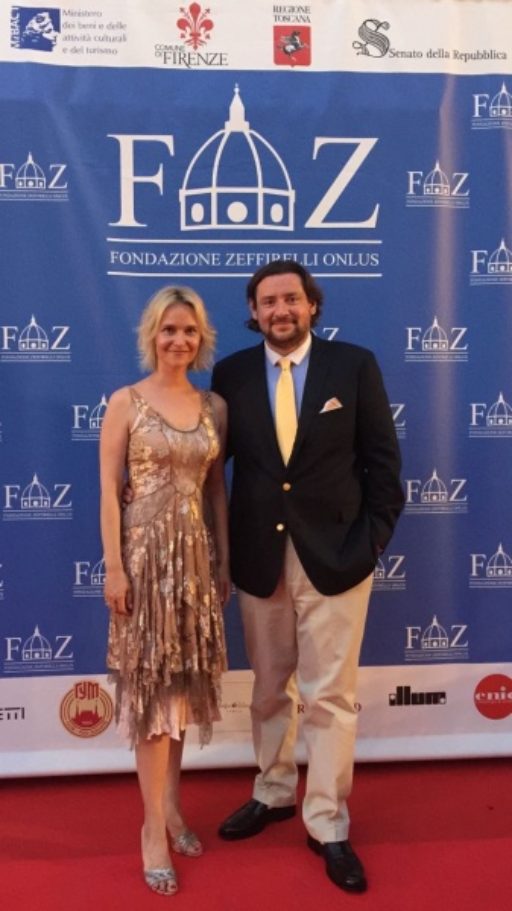 Diana and Alexander Linnikov attended the opening ceremony of the Franco Zeffirelli Centre