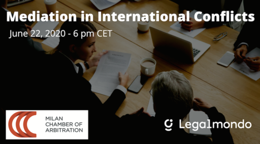 MEDIATION IN INTERNATIONAL CONFLICTS WEBINAR
